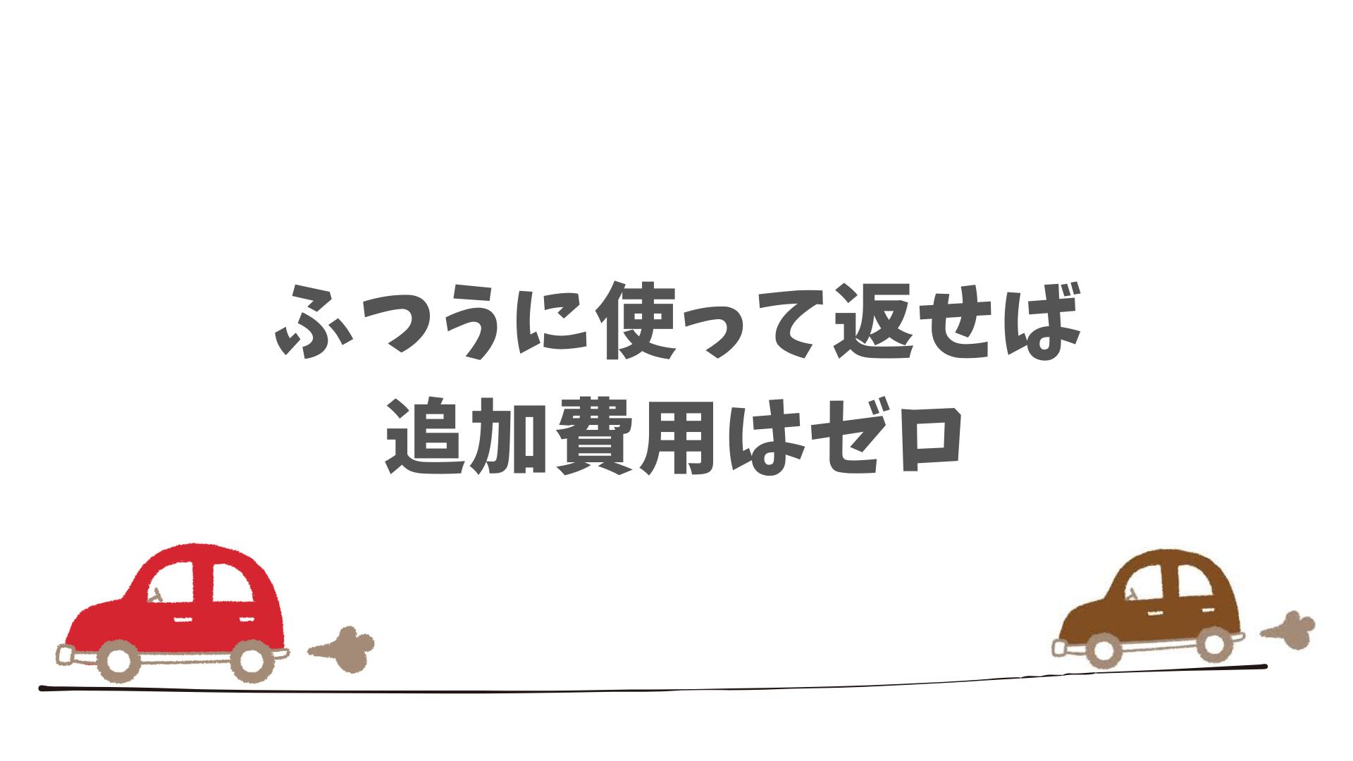 契約満了時に追加費用がかからない条件が明確に定められている